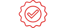Icono certificado rojo